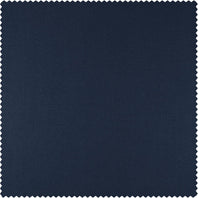 Noble Navy Dune Textured Solid Cotton Hotel Blackout Swatch - HalfPriceDrapes.com