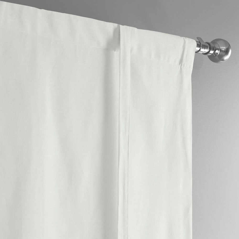Prime White Dune Textured Solid Cotton Tie-Up Window Shade