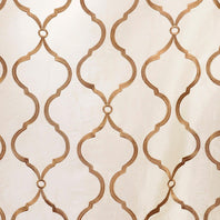 Tunisia Ivory Designer Embroidered Swatch - HalfPriceDrapes.com