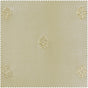 Trophy Cool Beige & Gold Emblem Embroidered Designer Faux Silk Swatch