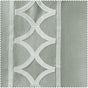 Espalier Grey Bordered Embroidered Designer Faux Silk Swatch