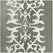 Renaissance Platinum Bordered Embroidered Designer Faux Silk Swatch