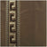 Greco Mushroom Bordered Embroidered Designer Faux Silk Swatch