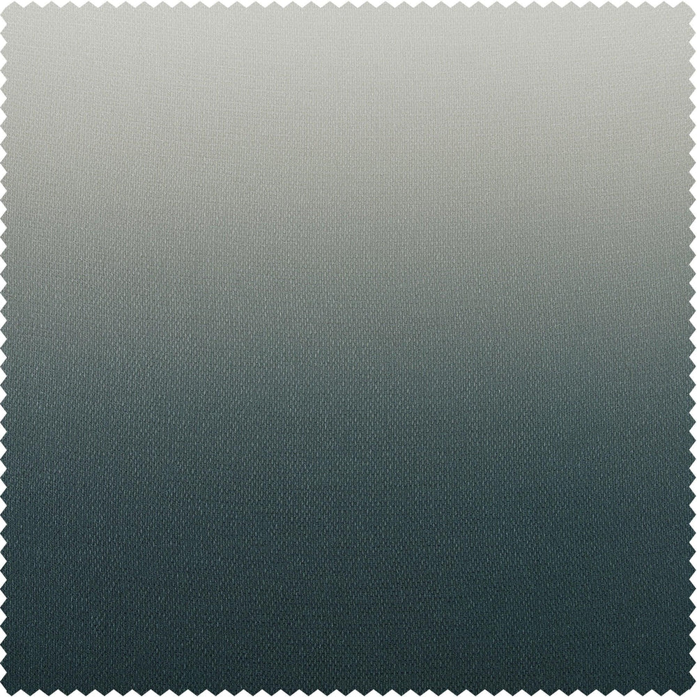 Aqua Ombre Faux Linen Swatch - HalfPriceDrapes.com