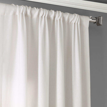 Blue Ombre Faux Linen Curtain