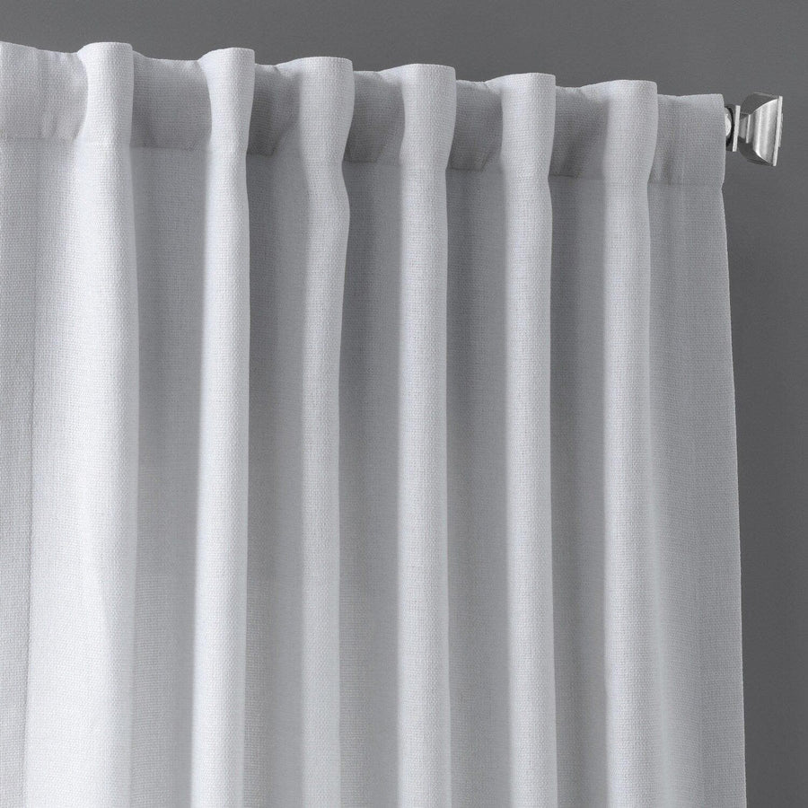 Polar Grey Faux Linen Curtain