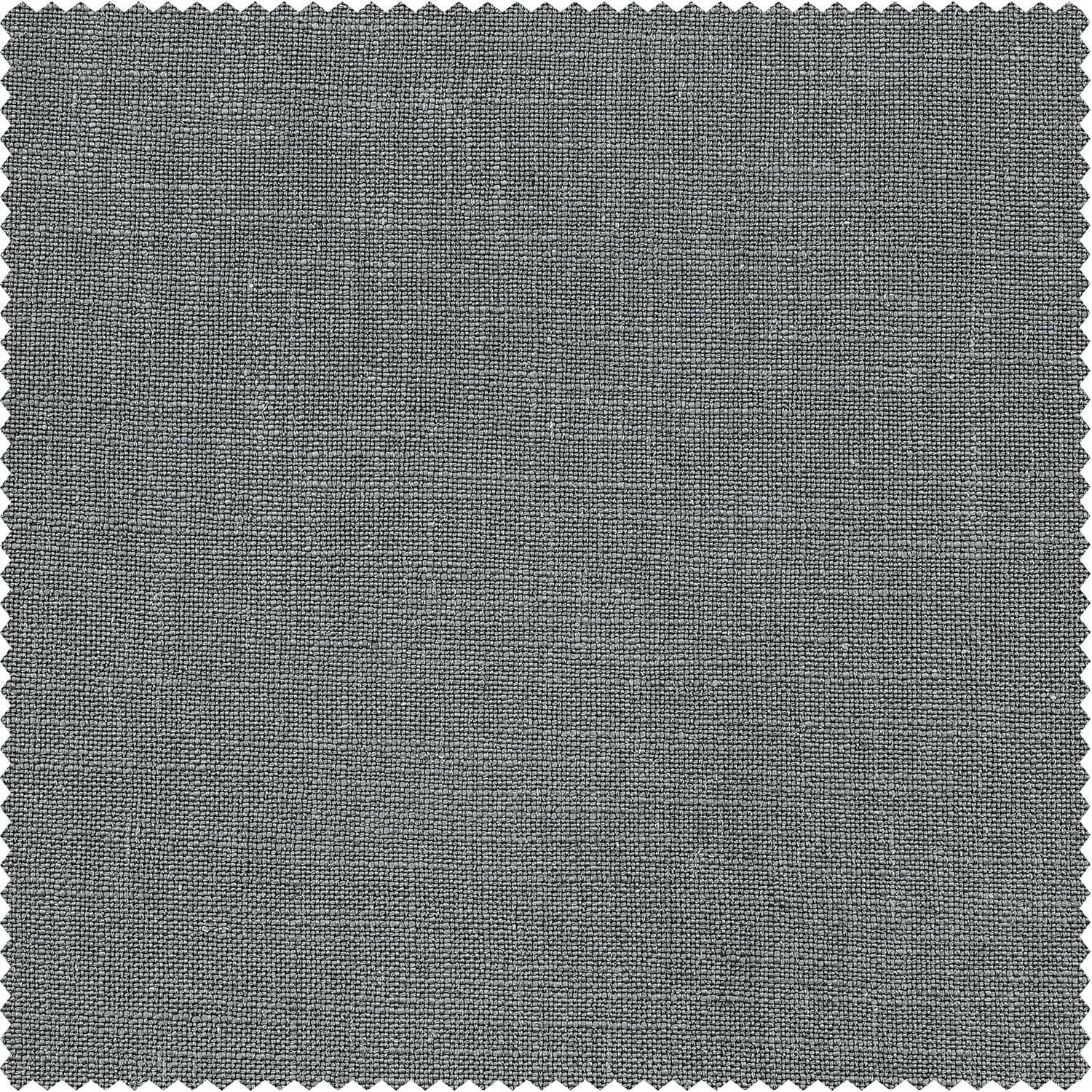Pewter Grey Heavy Faux Linen Custom Curtain