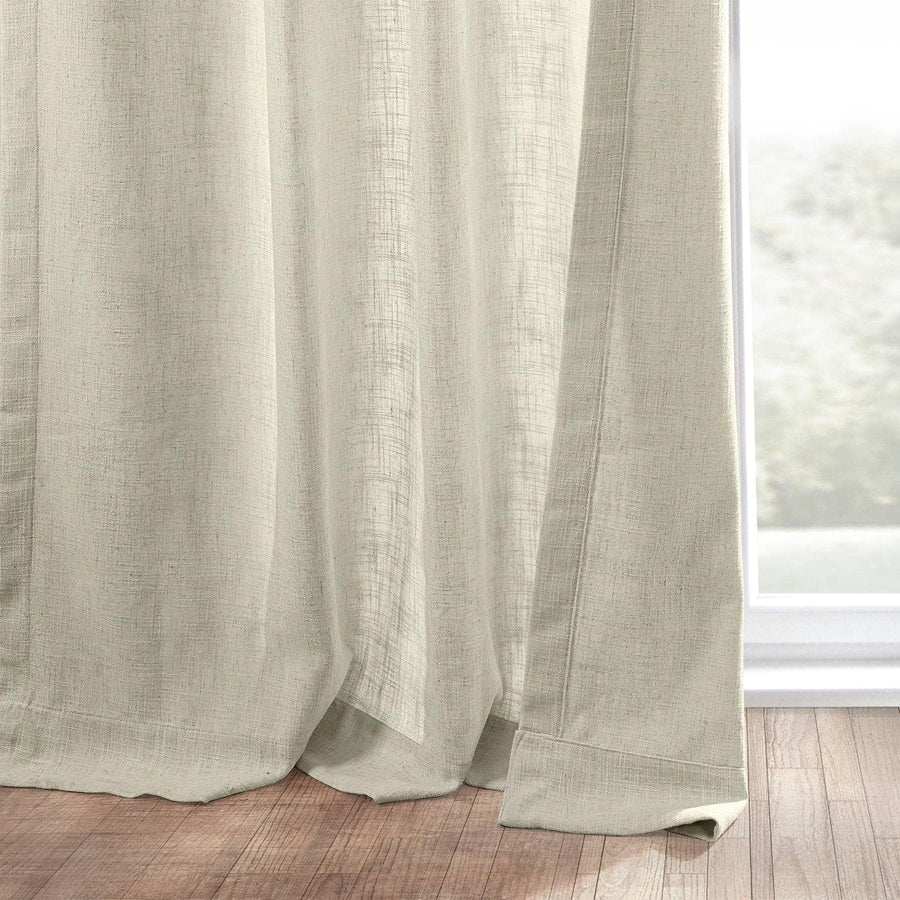 Malted Cream Heavy Faux Linen Curtain - HalfPriceDrapes.com