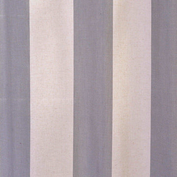 Del Mar Grey Striped Linen Blend Swatch