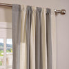 Del Mar Grey Striped Linen Blend Curtain