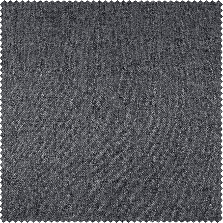 Modern Grey Heathered Woolen Weave Swatch - HalfPriceDrapes.com