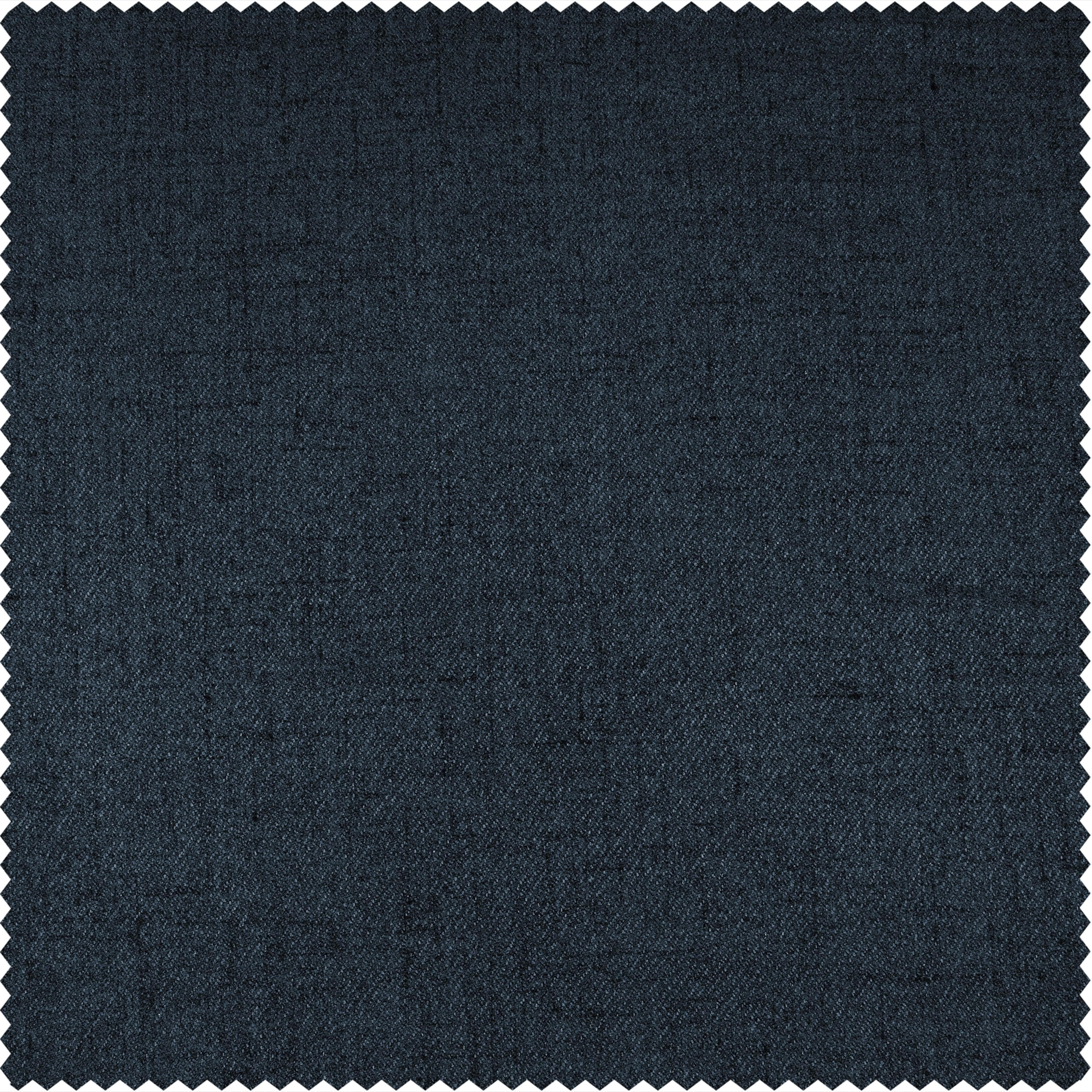 Dark Denim Blue Grommet Heathered Woolen Weave Room Darkening Curtain