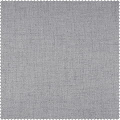 Steely Grey Grommet Heathered Woolen Weave Curtain