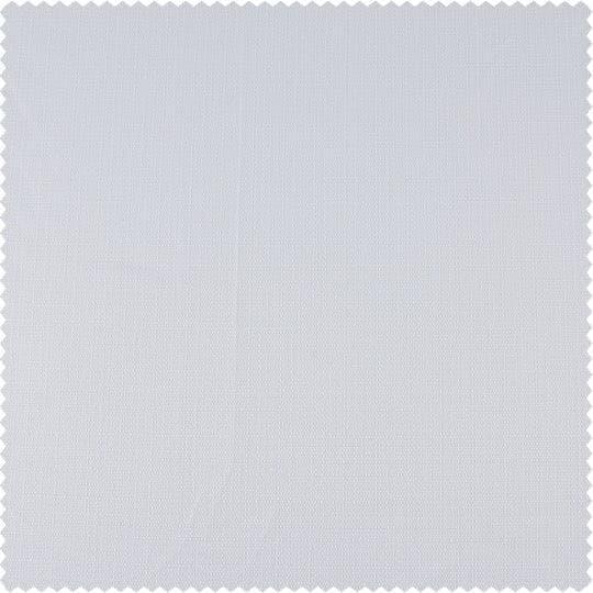 White Textured Italian Faux Linen Swatch - HalfPriceDrapes.com