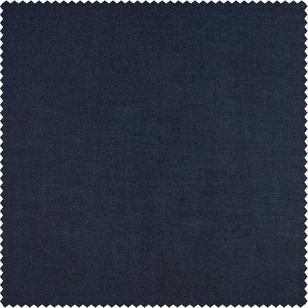 Deep Blue Classic Faux Linen Swatch