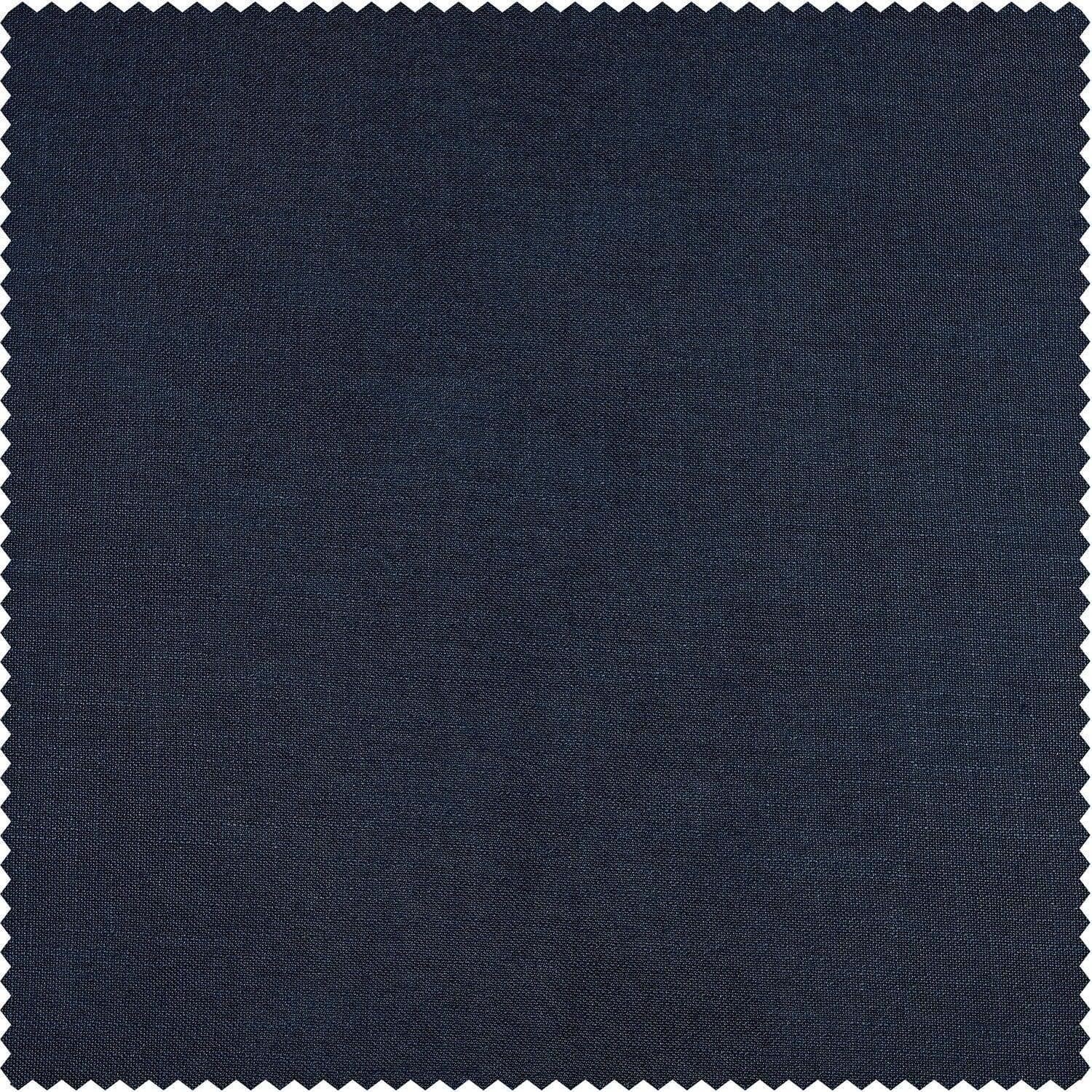 Deep Blue Classic Faux Linen Swatch