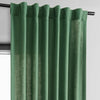 Green Classic Faux Linen Curtain