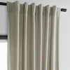 Light Taupe Classic Faux Linen Curtain