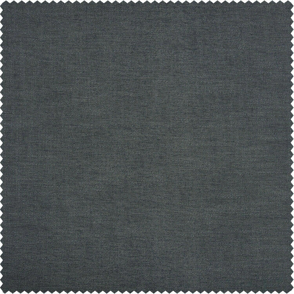 Dark Grey Classic Faux Linen Swatch