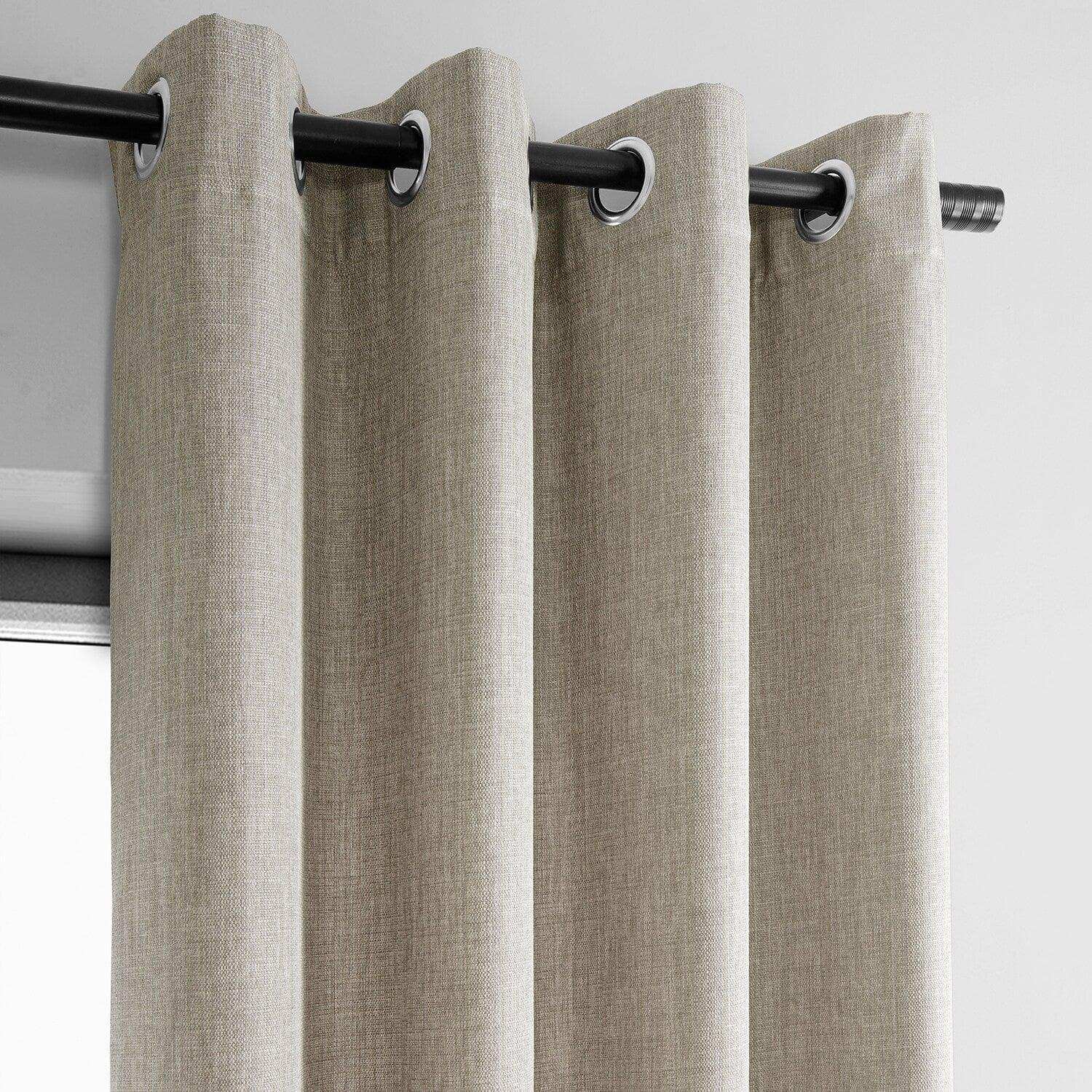 Half Price Drapes Italian Faux Linen Curtain - Thumbnail 4