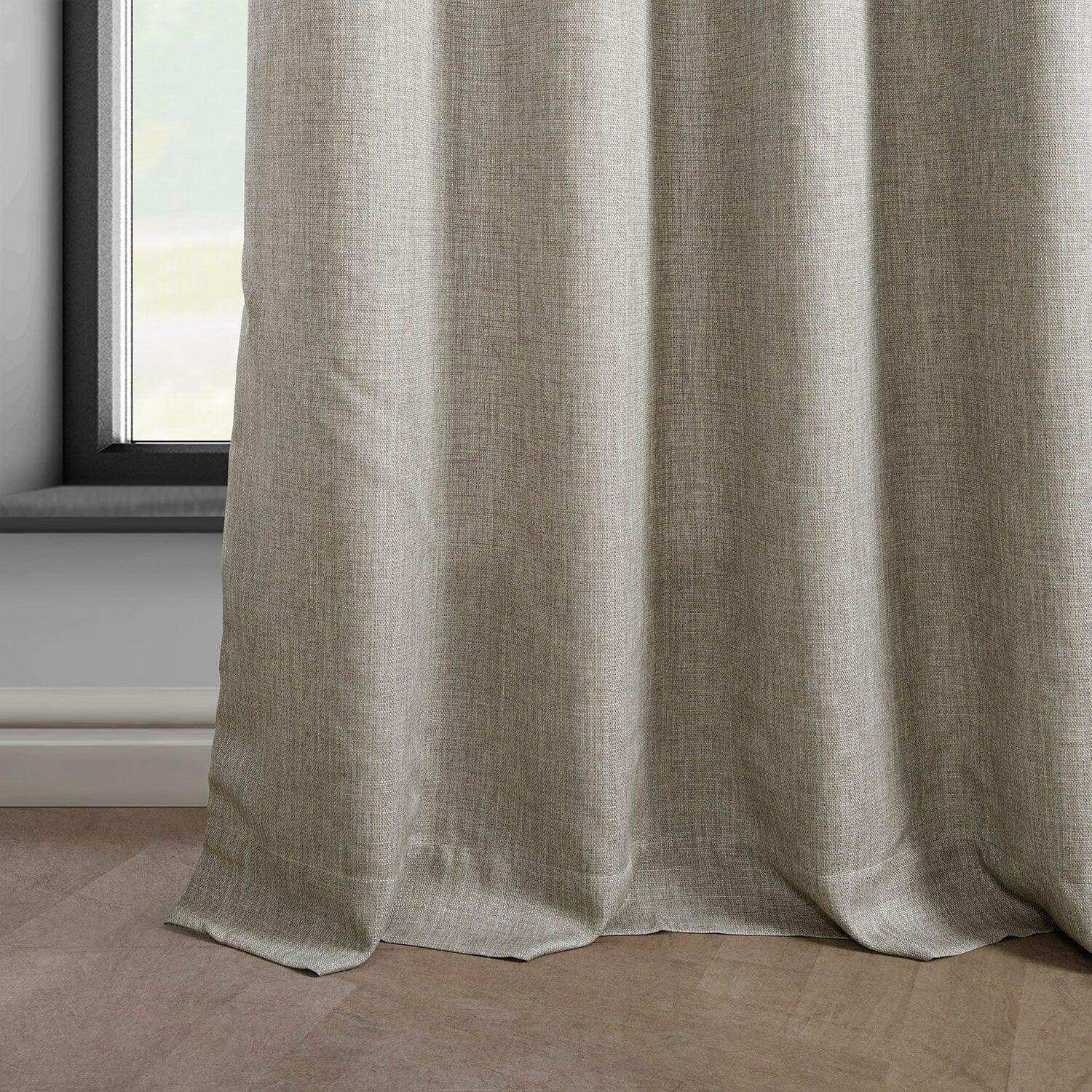 Half Price Drapes Italian Faux Linen Curtain - Thumbnail 2