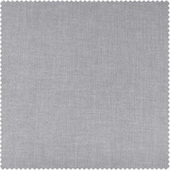 Portrait Grey Italian Faux Linen Custom Curtain