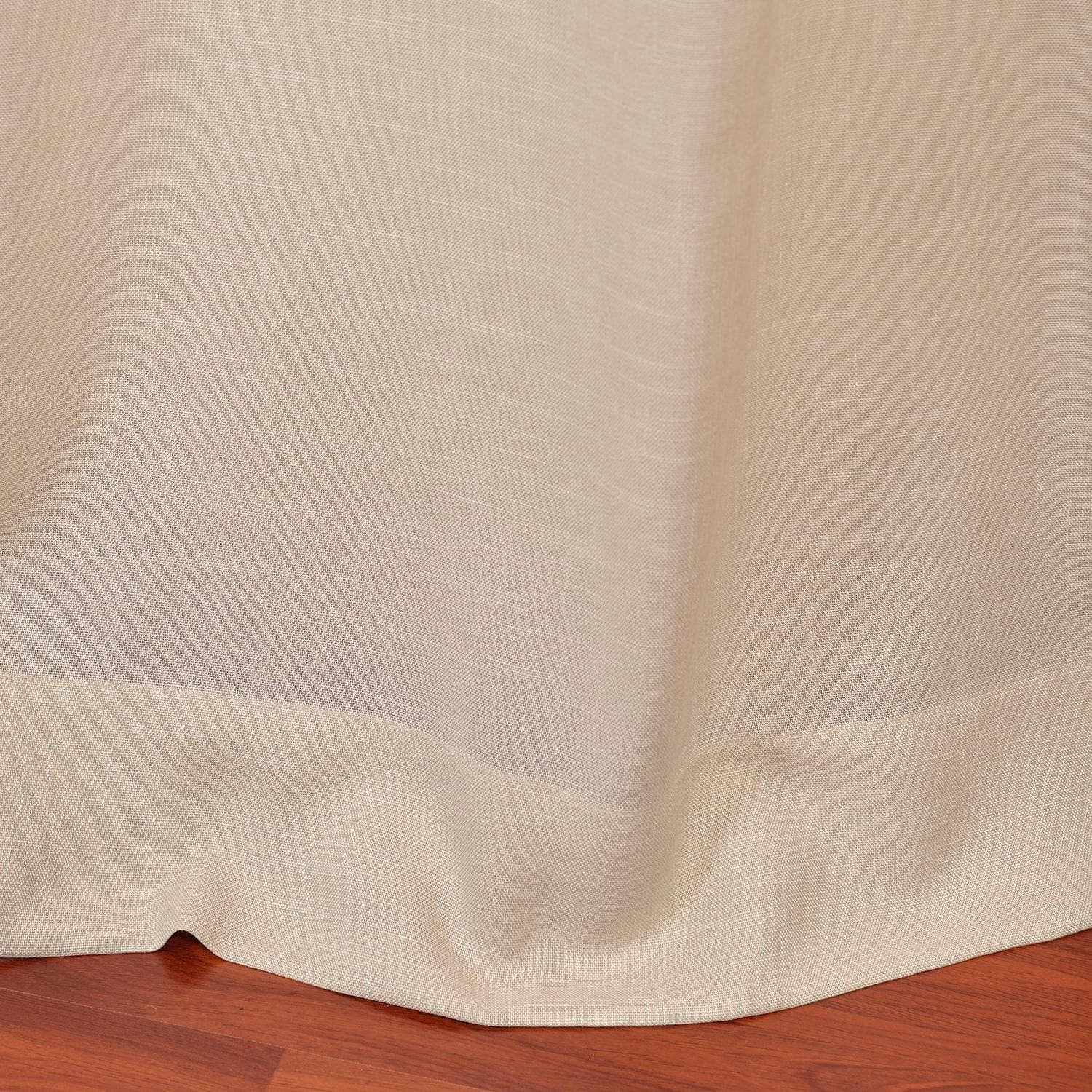 Sand Grommet Faux Linen Curtain