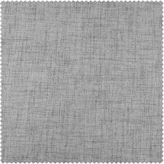 Millennial Grey Thermal Cross Linen Weave Swatch - HalfPriceDrapes.com