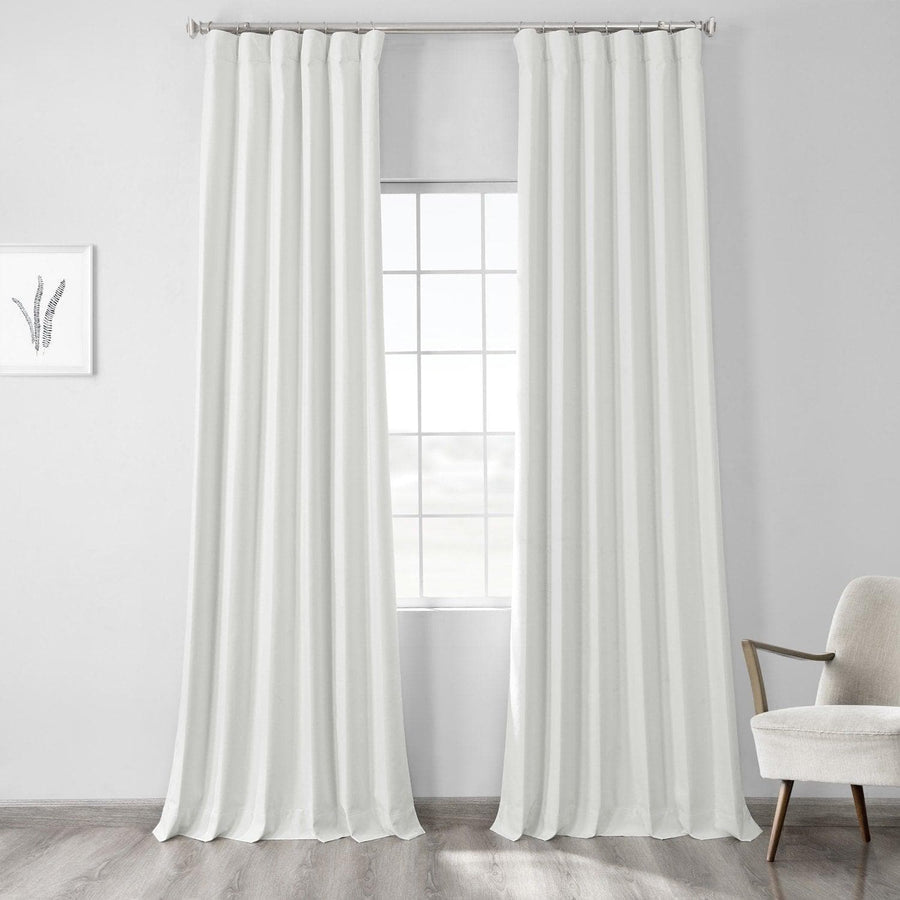 Starlight Off-White Thermal Cross Linen Weave Blackout Curtain