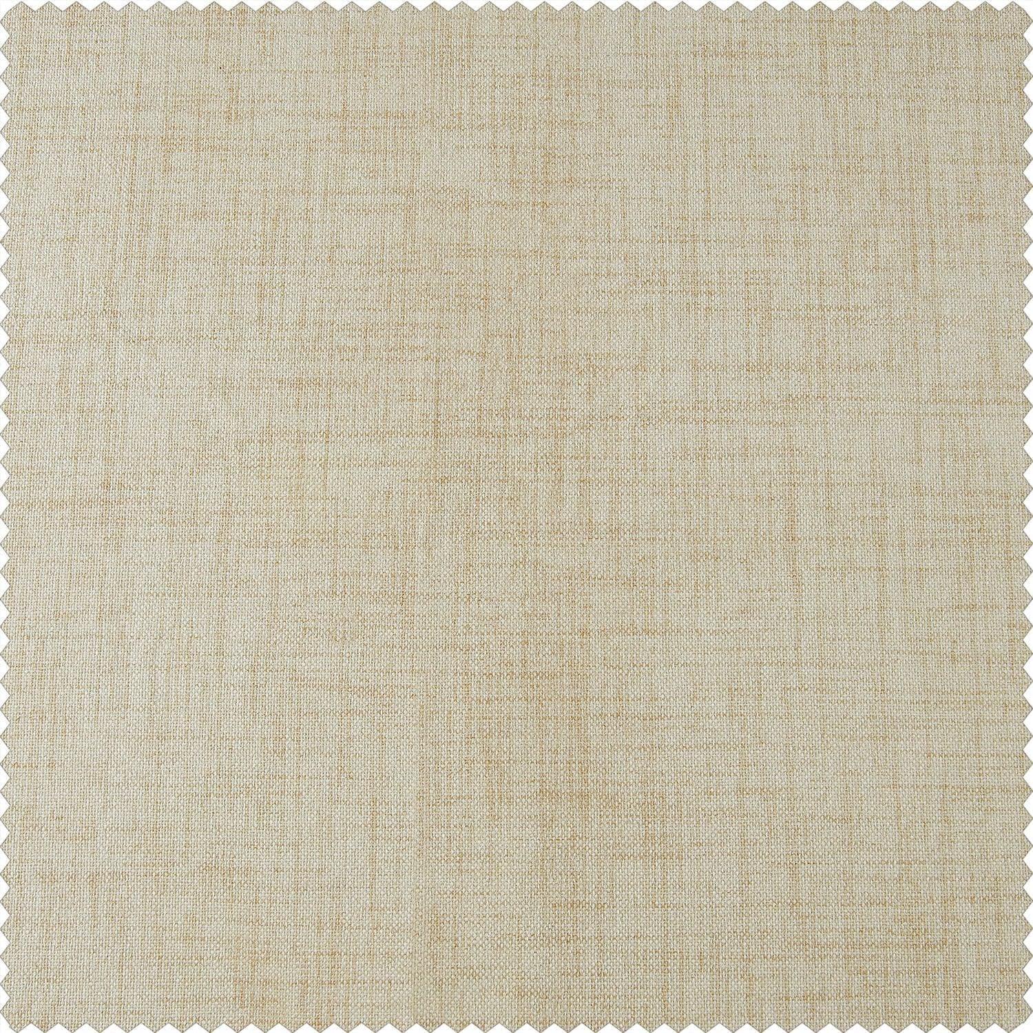 Natural Light Beige Thermal Cross Linen Weave Swatch - HalfPriceDrapes.com