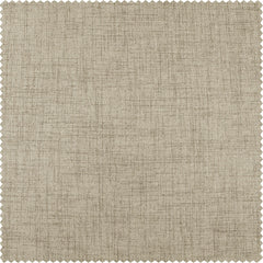 Toasted Tan Thermal Cross Linen Weave Blackout Curtain