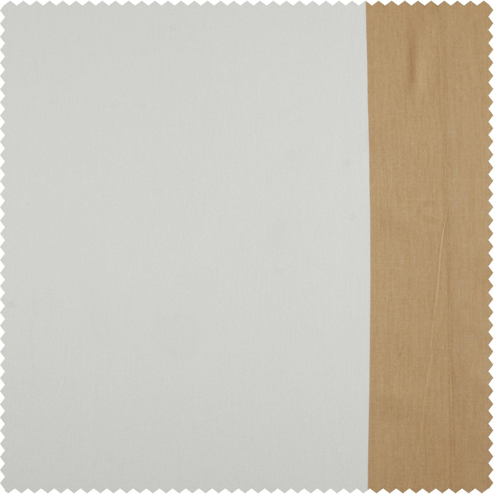 Fresh Popcorn & Shaker Beige Vertical Printed Cotton Custom Curtain - HalfPriceDrapes.com