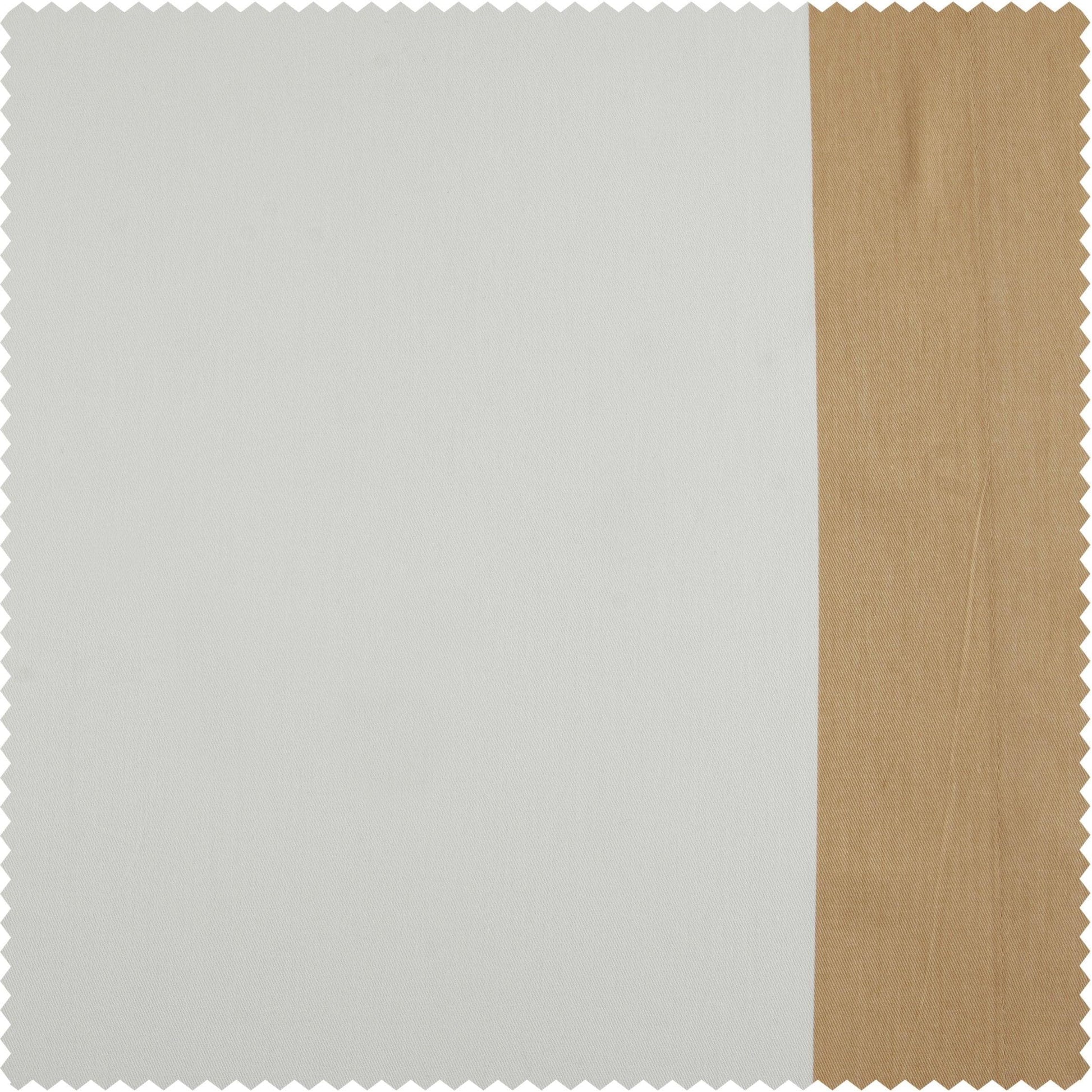 Fresh Popcorn & Shaker Beige Vertical Printed Cotton Custom Curtain - HalfPriceDrapes.com