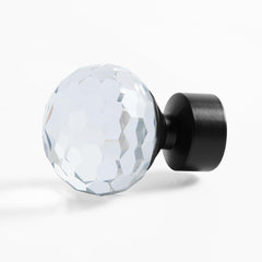 Glass Sphere Prism Matte Black Extendable Metal Rod Set