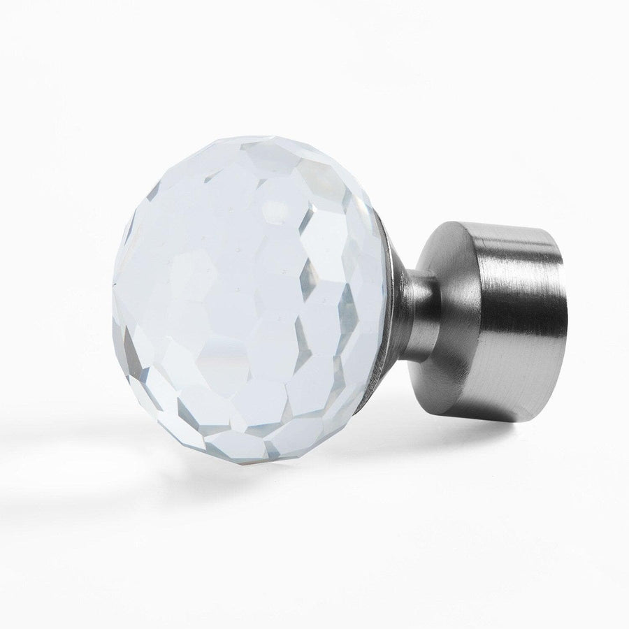 Glass Sphere Prism Nickel Temp Swatch - HalfPriceDrapes.com