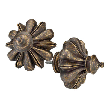 Instanbul Antique Bronze Prepacked Wooden Rod Set