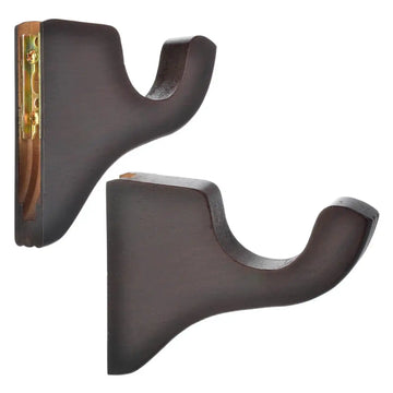 Square Achitectural English Walnut Prepacked Wooden Rod Set