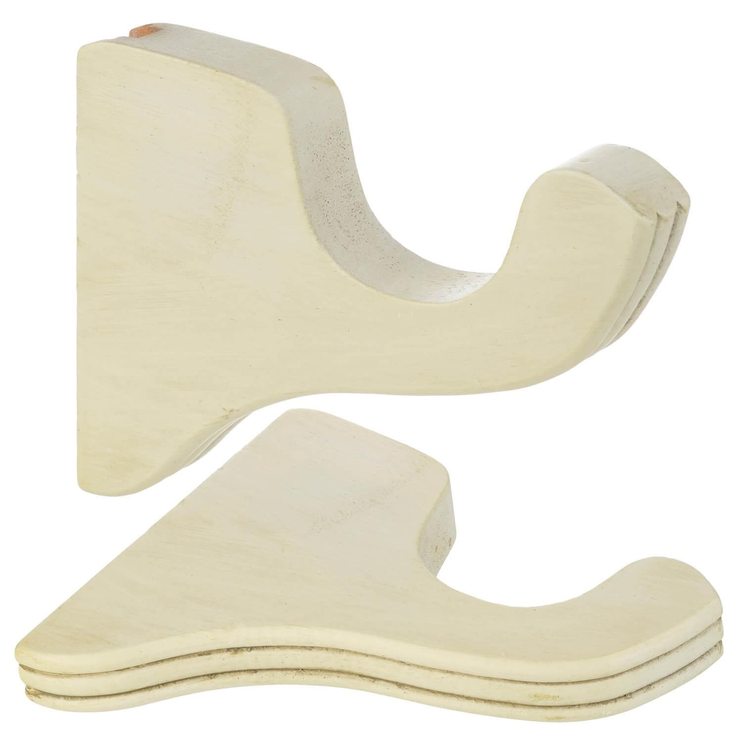 Square Achitectural Sun Bleached Linen Prepacked Wooden Rod Set