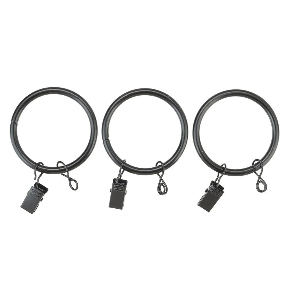 Glass Ball Gloss Black Extendable Metal Rod Set