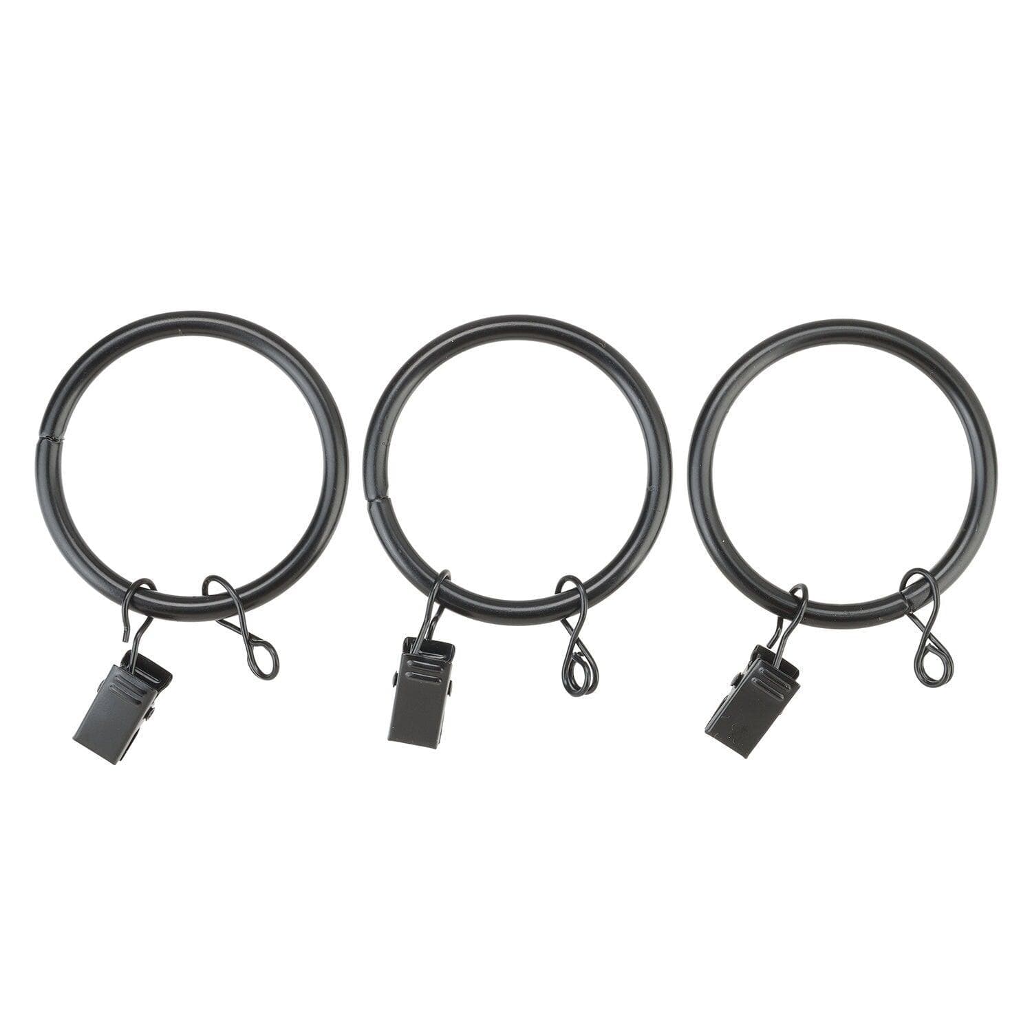 Glass Ball Gloss Black Extendable Metal Rod Set