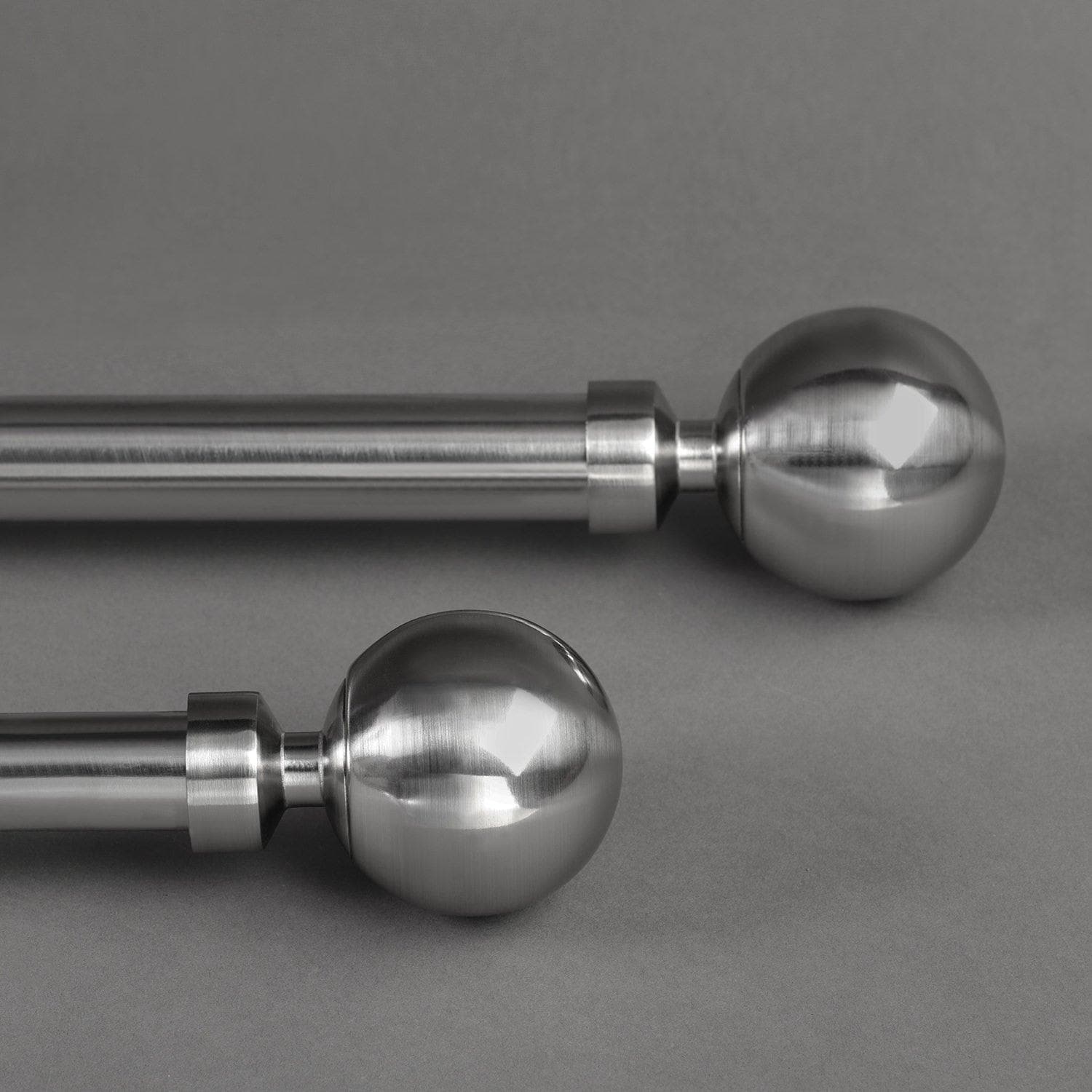 Metal Ball Nickel Extendable Metal Rod Set - HalfPriceDrapes.com