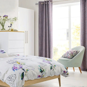 Iris Textured Faux Linen Custom Curtain - HalfPriceDrapes.com