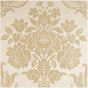 Magdelena Champagne Beige Damask Faux Silk Jacquard Custom Curtain
