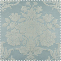 Magdelena Blue & Steel Faux Silk Jacquard Swatch - HalfPriceDrapes.com