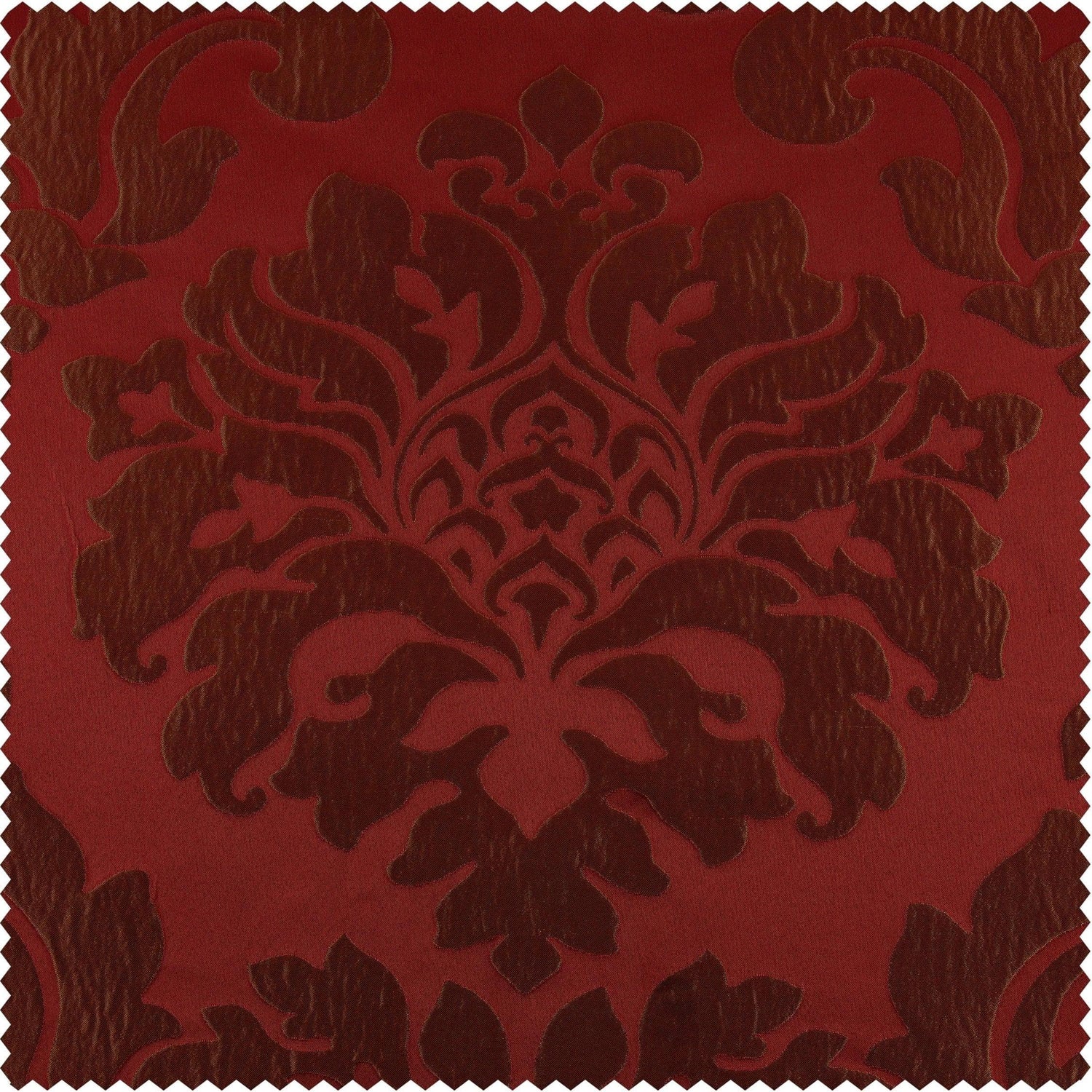 Astoria Red & Bronze Faux Silk Jacquard Swatch - HalfPriceDrapes.com