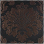 Magdelena Black & Copper Damask Faux Silk Jacquard Custom Curtain