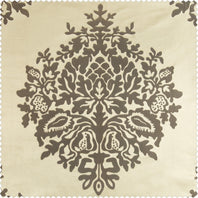 Ellaria Silver & Ivory Faux Silk Jacquard Swatch - HalfPriceDrapes.com