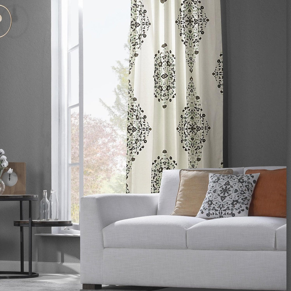 Kerala Cocoa Printed Cotton Custom Curtain - HalfPriceDrapes.com