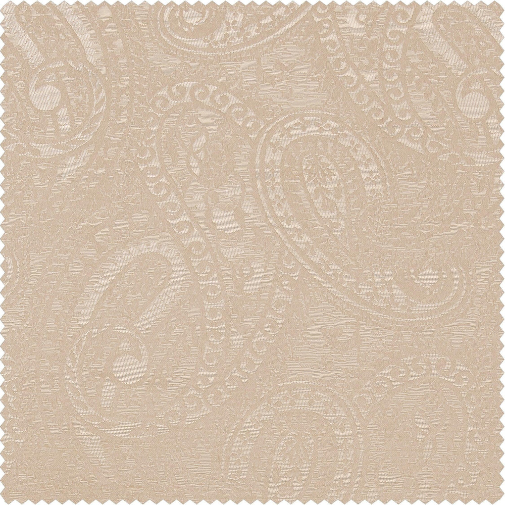 Latika Sand Designer Jacquard Custom Curtain - HalfPriceDrapes.com