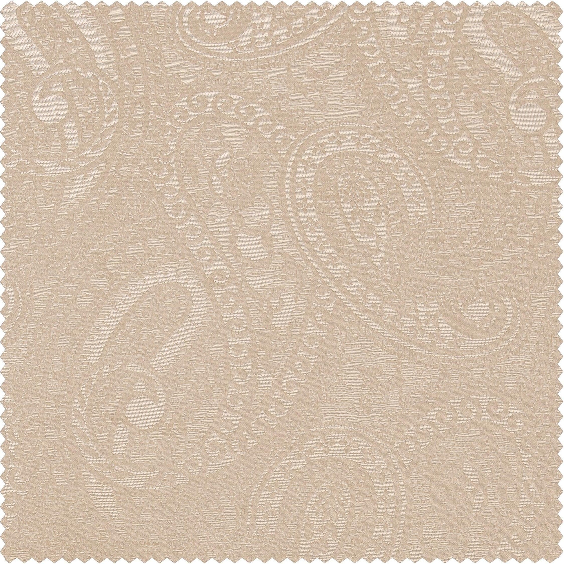 Latika Sand Designer Jacquard Custom Curtain - HalfPriceDrapes.com